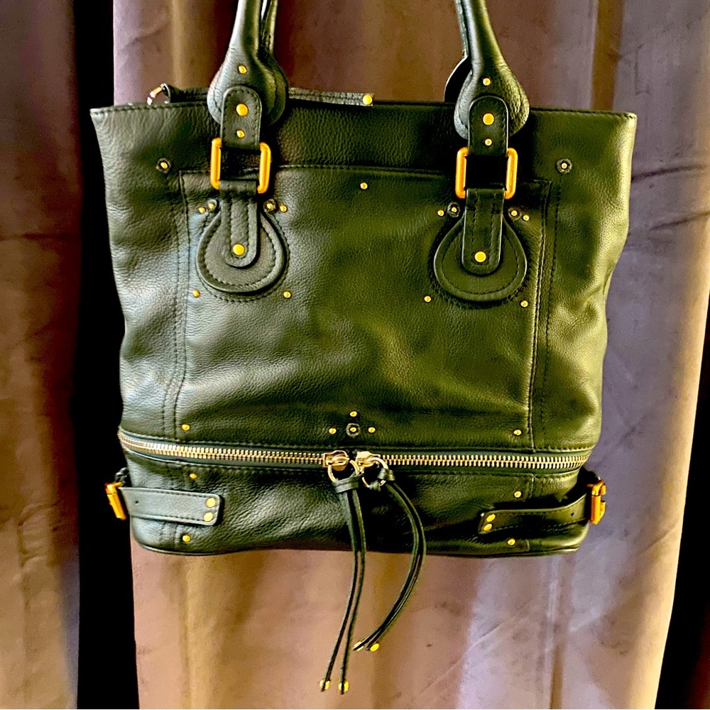Green Italian Leather Bag